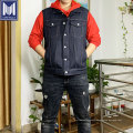 Custom Regular Fit Indigo Selvedge Denim Men Vest